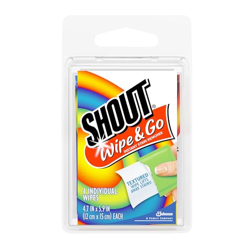 Shout Stain Remover Wipes, Travel Size-4 ct.
