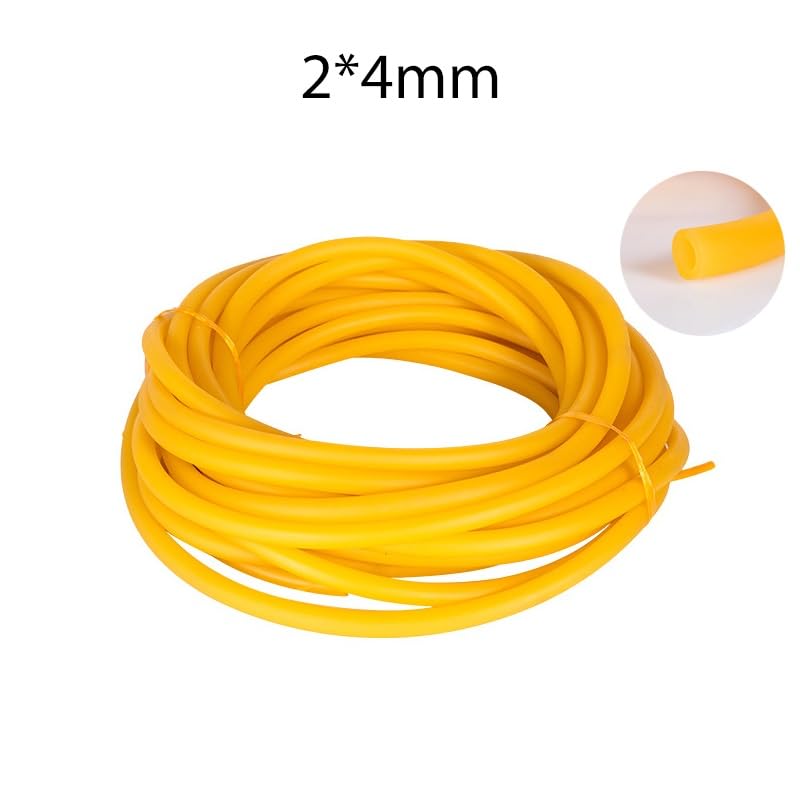 flexiable rubber Rubber Band Pressure Pulse Belt Tension Rope Multi-Purpose Latex 1 meter High Elasticity Latex Tube drain elastic (Color : 2x4mm)
