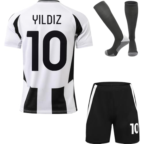metekoc Yildiz Torino 2024/2025 Heim #10 Football Fußball Kinder Trikot Shorts Socken Jugendgrößen (Heim,28)