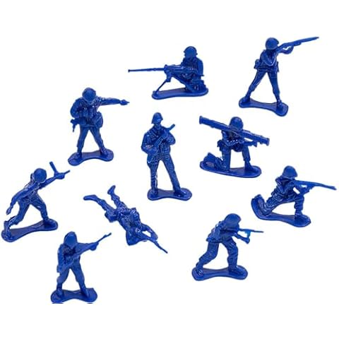 MY KINDA PARTY 24 Blue Army Men Figures Cover