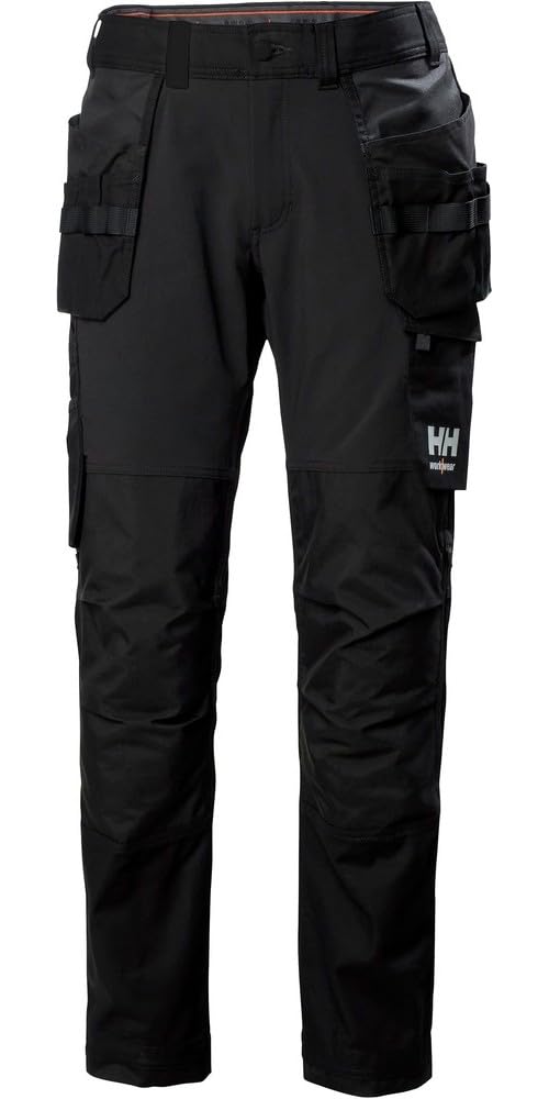 Helly Hansen Black 77405 Oxford 4-Way Stretch Construction Work Pant Trouser