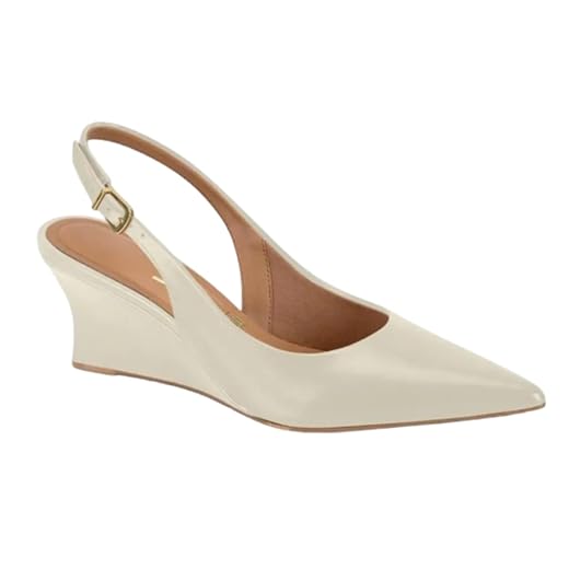 Sapato Scapin Slingback Salto Anabela Vizzano - Confortável, Ajustável e Para Uso Prolongado