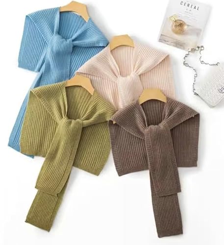 Wool Knit Shawl with Vertical Stripes Lightweight Shawls and Wraps Cozy Scarf Cape Stylish Layer for All Seasons3