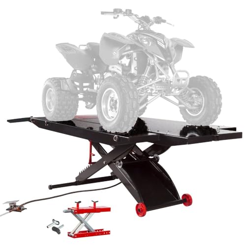 Motorcycle ATV Lift Table, 1,500 lb, ProLift, 31.25" H, Jack, Black Widow