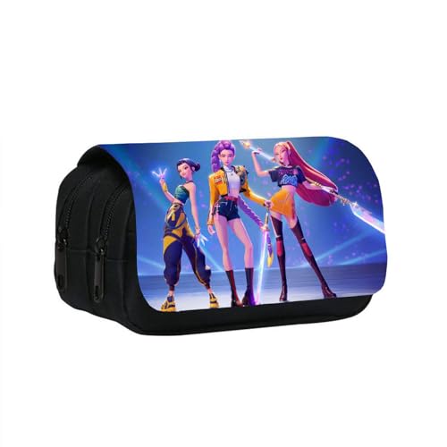 Kroilucaly Kpop Dem_on Hu_nters Estuche, Huntrix Merch Estuche Niño de Gran...