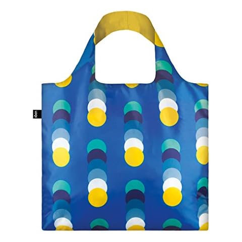 LOQI Geometric 2 Circles Reusable Shopping Bag, Multicolor Cover