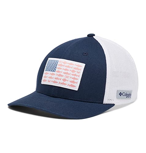 Image of Columbia Unisex PFG Fish Flag Mesh Ball Cap
