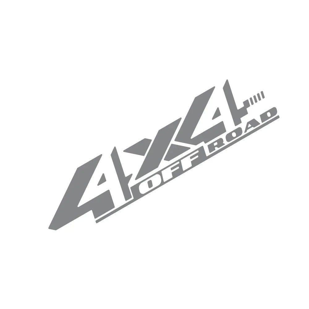 Car 4x4 Off Road Sticker Pickup Truck Vinyl Decor Decal(Glossy Gray,1 Piece)