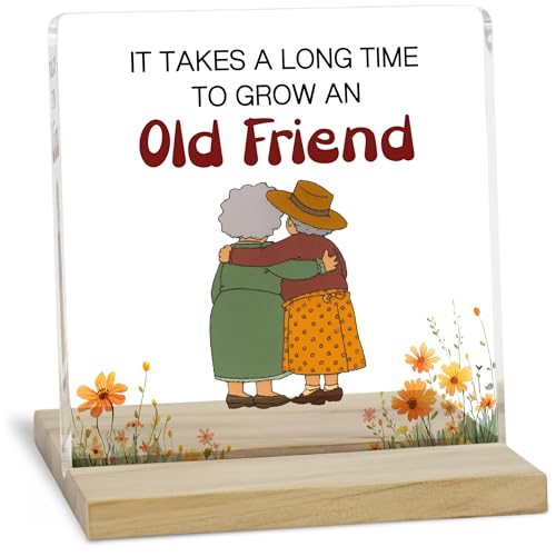 Friendship Grow Inspirational Decor Sign, Friendship Gifts for Women Acrylic Plaque, Bestie Gift...