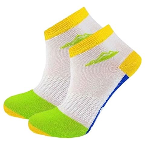 3 Pairs Ladies Girls White & Colour Prohike Performance Trainer Liner Sport Socks Shoe 4 to 8 Cover