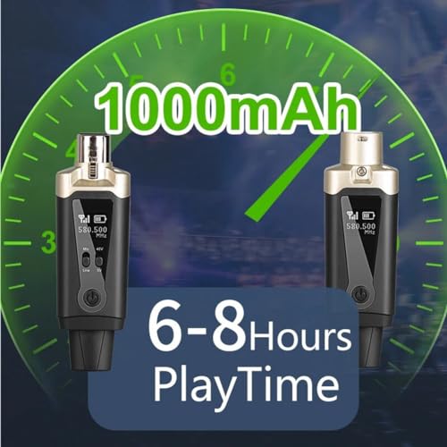 Convertidor de micrófono XLR inalámbrico UHF para solucionar enredos de cables en directos 2