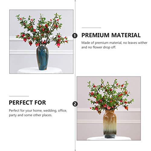 FAVOMOTO Rosa Mosqueta Frutas Artificial Falso Decoração Bagas Romã Buquê de Casamento Decoração Faz