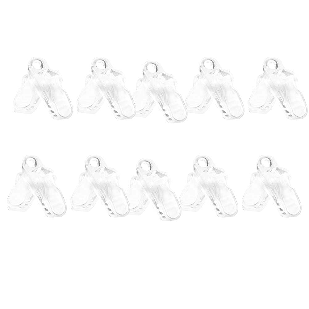 20 PCS/Pack Carpas Clip Carpa de plástico Abrazadera Carpa de mandíbula Broches Toldo Cuerda de Viento Abrazadera para Acampar al Aire