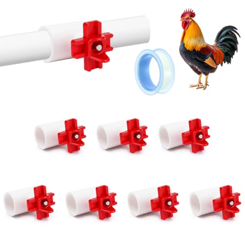 XEPZIZET 8 Pack Automatic Chicken Nipples Waterer