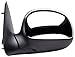 Driver Side Mirror for Ford F150, F250 LD Pick-Up, Black w/Chrome Cover, Foldaway, Manual (Will not fit on Crew Cab Models)