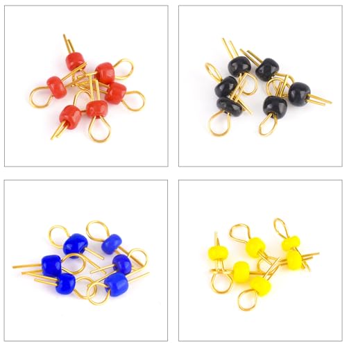 Image of PCB Test Point & Test Hook Clip Assorted Kit, Black /Red /Green /Blue /Yellow Test Point Pin & Test Hooks Clips Spring Hook Clip PCB Board Breadboard Kit (PCB-Test-Kit)