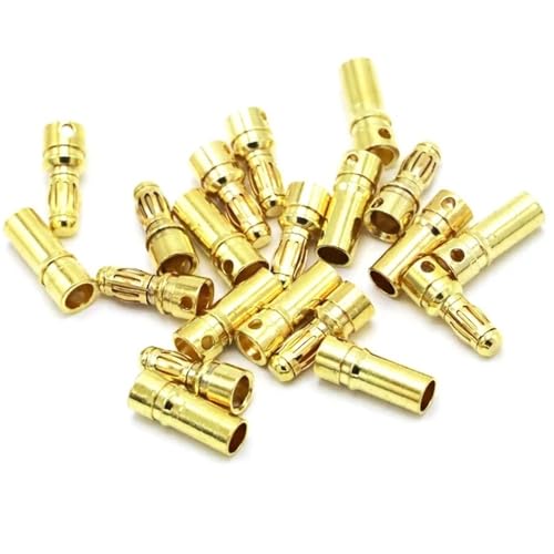 Conector banana de 3.5mm con chapado de alta conductividad para baterías RC