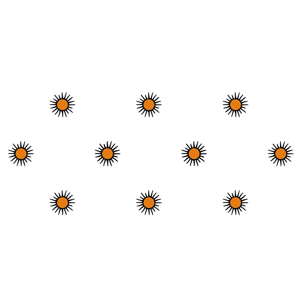 Comet Busters Sun Design Orange Bindi (BV1044)