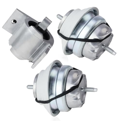 GolAscen 3Pcs Transmission Mount & Engine Motor Mounts Kit for Jaguar XF X250 3.0L 2009-2015, for Jaguar XJ X351 5.0L 2010 2011 2012 20 13 2014 2015 2016 2017 2018, Replaces C2D16622 C2D38505 C2P17845