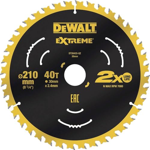 Dewalt DT20433-QZ la lama della sega 210 x 30 x 2.4mm Zähneanzahl: 40 1 pezzo