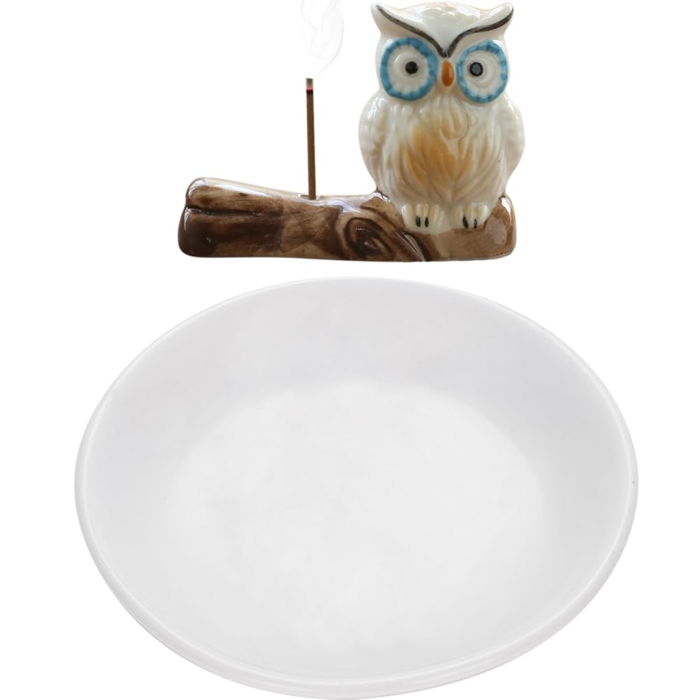 Amazon｜YUYAKESHI 香立 線香立て ふくろう 香皿 お香 インテリア 梟