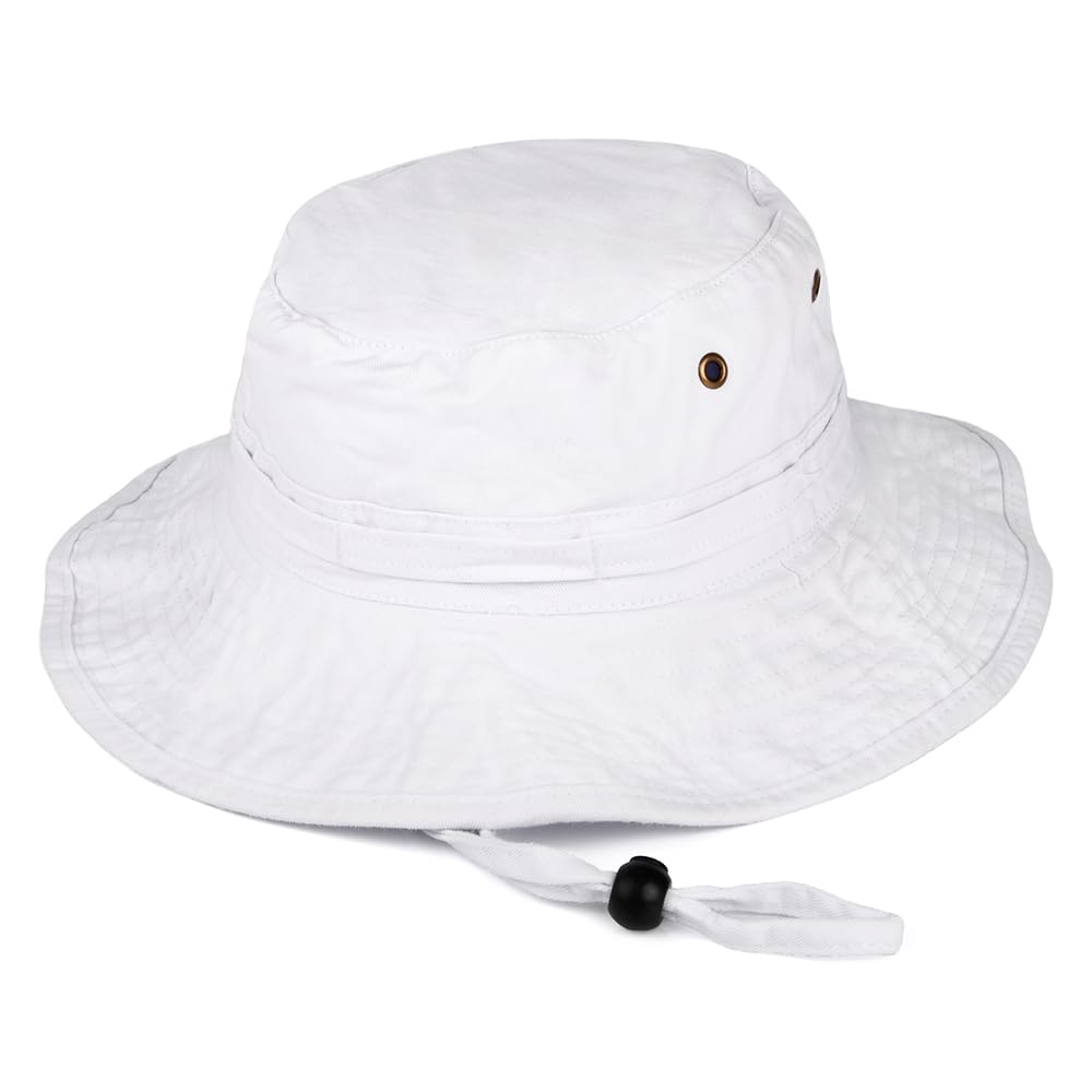 Jaxon & James Cotton Packable Boonie Hat - White - L