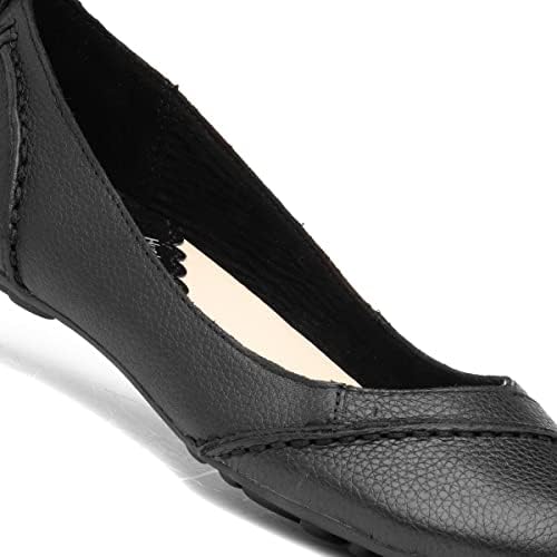 Hush Puppies Women's Closed Toe Ballet Flats, Black, 9 | Image 5