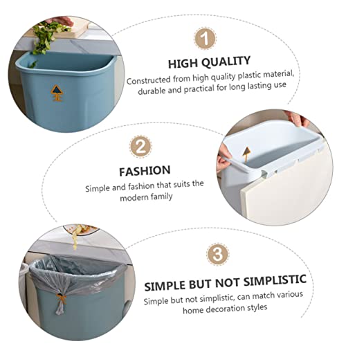 Basura colgante para pared sin tapa para cocina y oficina miniatura 7