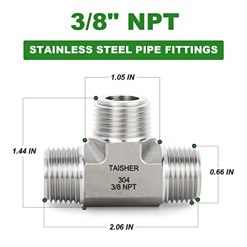 Snapklik.com : TAISHER 1PCS Forging Of 304 Stainless Steel Tee Pipe ...