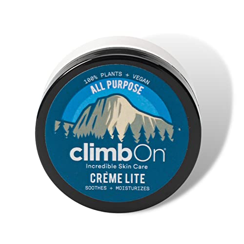 climbOn All Purpose Creme Lite - Nourishing Vegan Lotion Balm Moisturizes and Soothes Dry Skin, 1.3 oz Jar