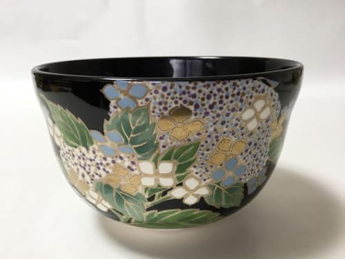 Matcha Bowl, Hideka Miyaji, Kuroinsei, Hydrangea, Tea Utensils