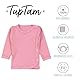 TupTam Unisex Baby Wickelshirt Langarm 5er Pack, Farbe: Weiß Ecri Hellgrau Altrosa Rosa, Größe: 56