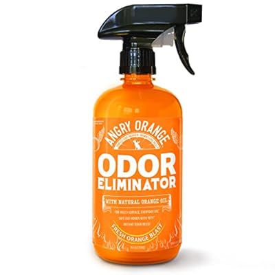 ANGRY ORANGE Pet Odor Eliminator for Dog and Cat Urine, Carpet Stains, and Strong Smells – Citrus Cleaner with Natural Orange Oil – 24 oz