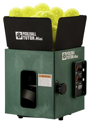 Pickleball Tutor Mini with Oscillator. Ball Machine. Lightweight and Compact. Made in U.S.A. by...