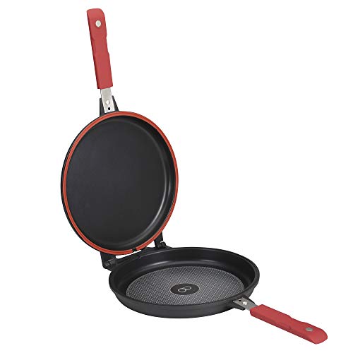 Asador Doble Redondo 26X7.5Cm Aluminio Fundido Dot Inducción Essence En Oferta Bergner Asador Doble Redondo 26X7.5Cm Aluminio Fundido, Inducción, Colección Essence