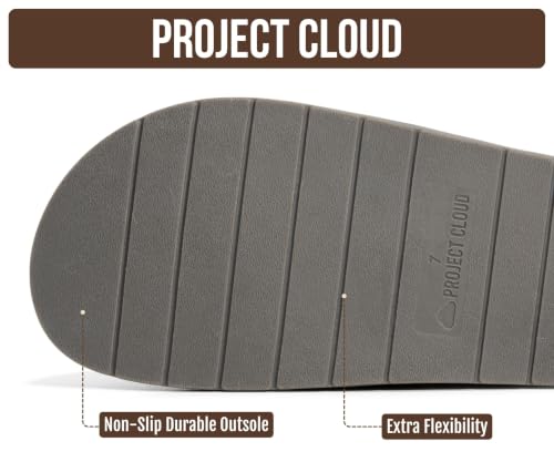 Image of Project Cloud 100% Genuine Leather Womens Clogs - Plush & Soft Insole with Arch Support Non Slip Mules & Clogs for Women Footwear - Water Resistant Women Shoes (Foamy)