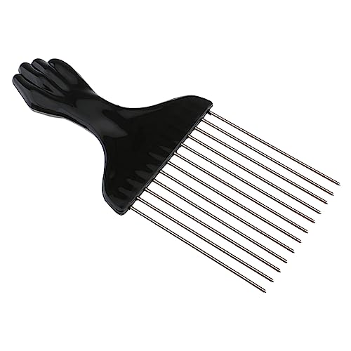 مشط معدني أفريقي من كوهزا لتصفيف الشعر، فرشاة شعر بأسنان عري...