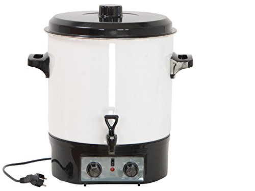 Professionale macchina per conserve/vin brulé pentola, con rubinetto di scarico, 27 litri, 1800 Watt, timer; GWB GGG