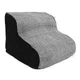 ANDRESLAD Hunde Treppe für Kleine Hunde Haustiertreppe aus Hochdichtem Schaumstoff mit Rutschfestem Boden Tragbare Hundeleiter für Sofa und Bett Einfache Befestigung Sichere Einstiegshilfe