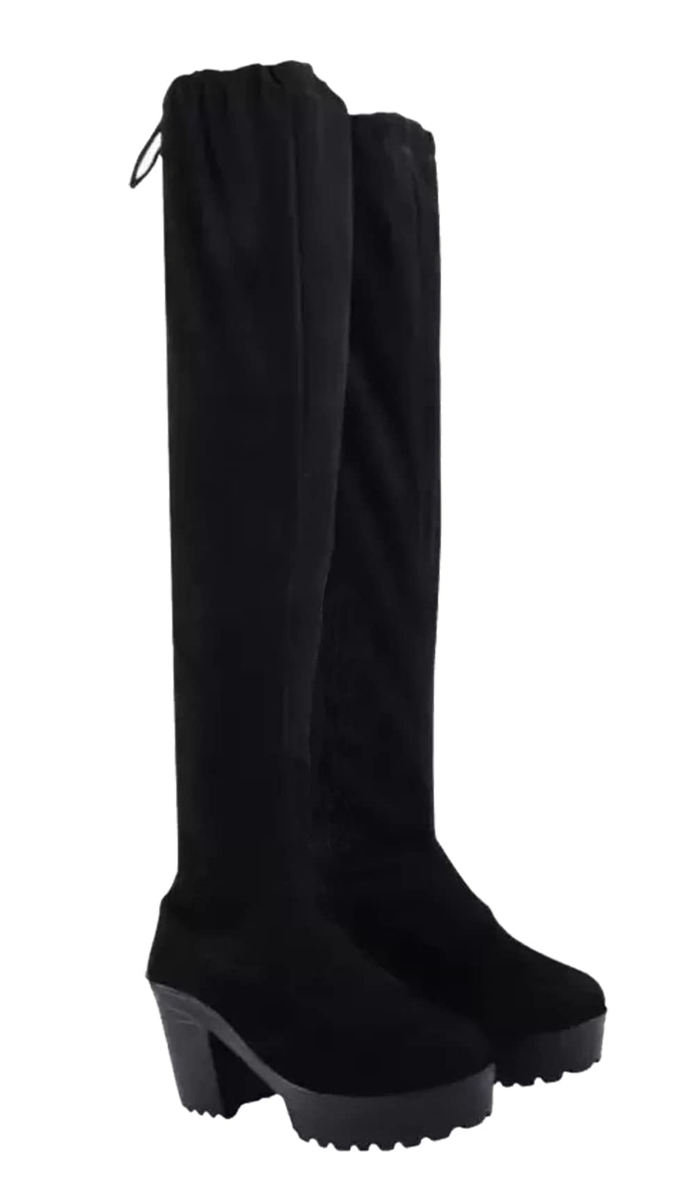 Froh Feet Stylish Solid Heels Long Boots For Womens & Girls Black color (B0BM4RVZ2X) Amazon Price History, Amazon Price Tracker