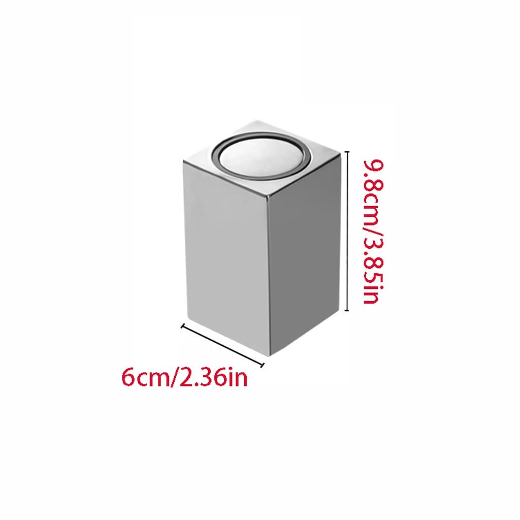 Dispensador de palillos de dientes, soporte de palillos de dientes de acero inoxidable, portátil, caja de almacenamiento automática de palillos de dientes para aperitivos