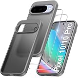 pack pc hybride [Design Translucide Givré] Coque pour Pixel 10 / 10 Pro Avec un cadre en TPU souple et un dos translucide givré, la surface mate et douce au toucher est résistante aux traces de doigts, aux taches et aux rayures. Le cadre en TPU traité offre une texture douce et une prise antidérapante, tout en conservant une texture soyeuse qui améliore l'adhérence