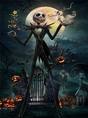 Pintura En Lienzo De Calavera Poster De Halloween Cuadros De Novia Zombi Impresiones De Terror Salon De Estar Arte De La Pared Decoracion Obra De Arte Regalo 40x60cm Sin Marco
