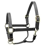 Derby Originals Coventry Triple Stitch Adjustable Leather Halter - Multiple Sizes Available, Full/Average