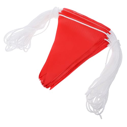 Garneck Bright Safety Flags 30m Bunting Reflective Flags for Events for Trucks Isolation Zones