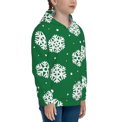 Snowflake Kids Pullover Hoodies Boys Sweatshirts Girls Athletic Clothes with Pocket3