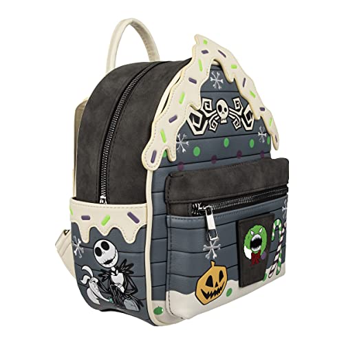 Bioworld Nightmare Before Christmas Frosted Christmas Town House Women's Mini Backpack3