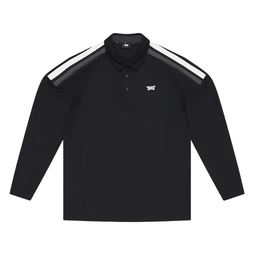 Men's Long Sleeve Shoulder Panel Polo