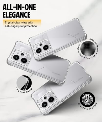 Image of WOW IMAGINE Clear Back Cover Case for Realme P4 Power 5G | Realme Narzo Power 5G | Shockproof Soft TPU Case | Cushioned Edges for Ultimate Protection Back Cover Case - Transparent