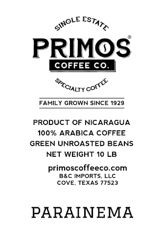 Image of 10 Lb, Single Origin Unroasted Green Coffee Beans, Specialty Grade From Single Nicaraguan Estate, Direct Trade (Parainema Varietal)
